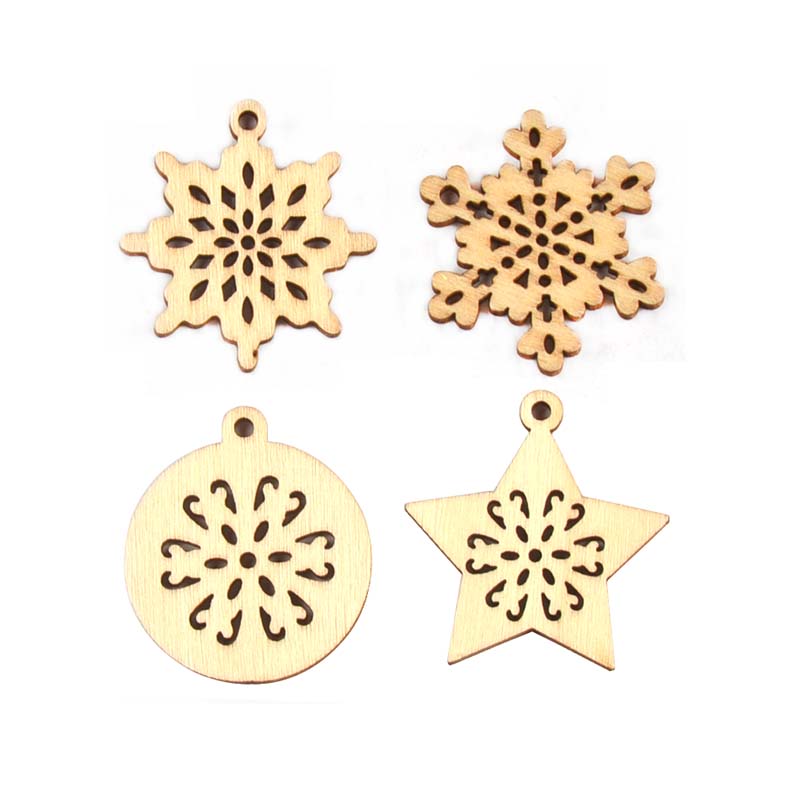 25pcs 34mm Mixed Snowflake/Sta - огляд і ціна Art And Craft Xmas Tree