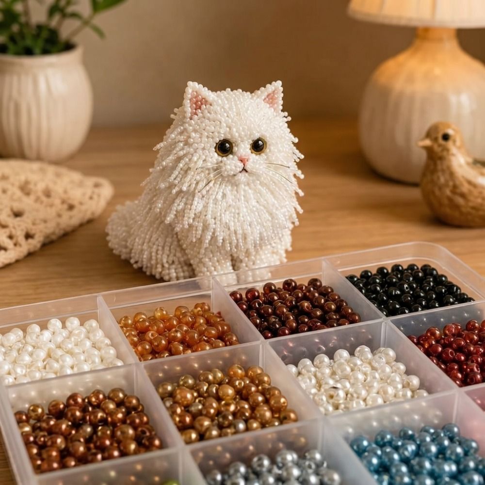 Handmade DIY Animal Bead Embro - огляд і ціна Art Craft Cat