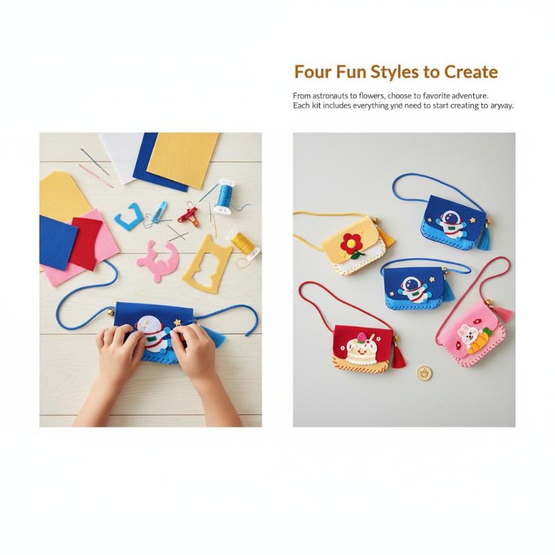 Children Felt Bag Making Kit D - огляд і ціна Art Craft Kindergarten