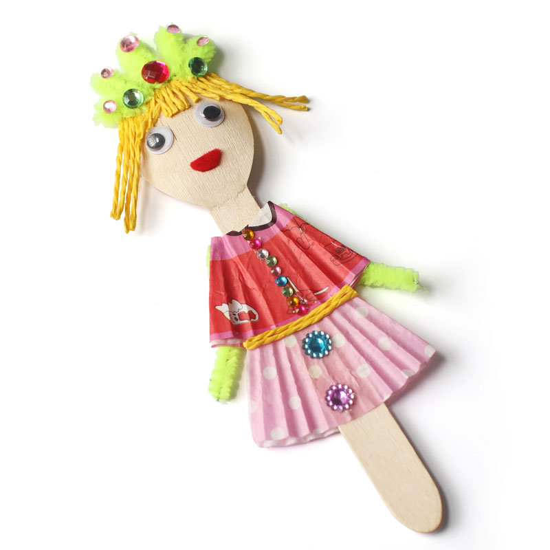 20PCS/LOT.Wood spoon arts and  - огляд і ціна Art Craft Kindergarten