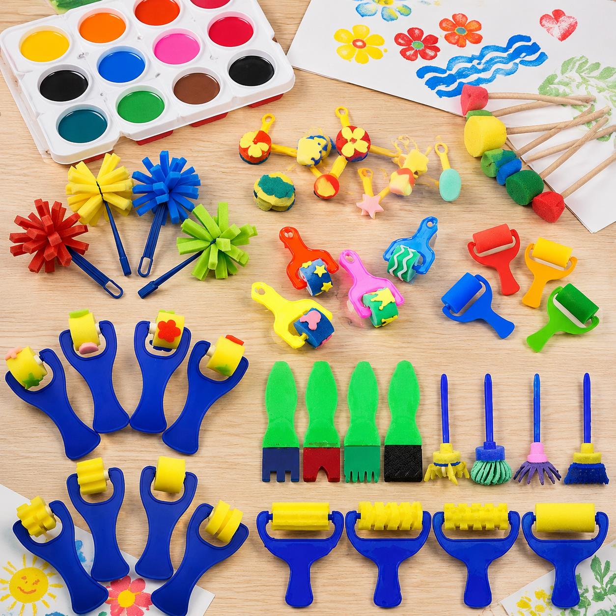 Bulk Painting Sponge & Brush B - огляд і ціна Art And Craft Studio