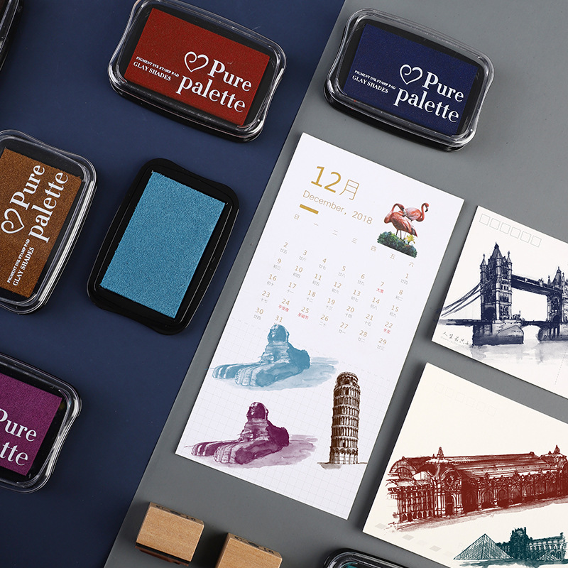 12 Colors Large Size Vintage I - огляд і ціна Rubber Stamp Blank