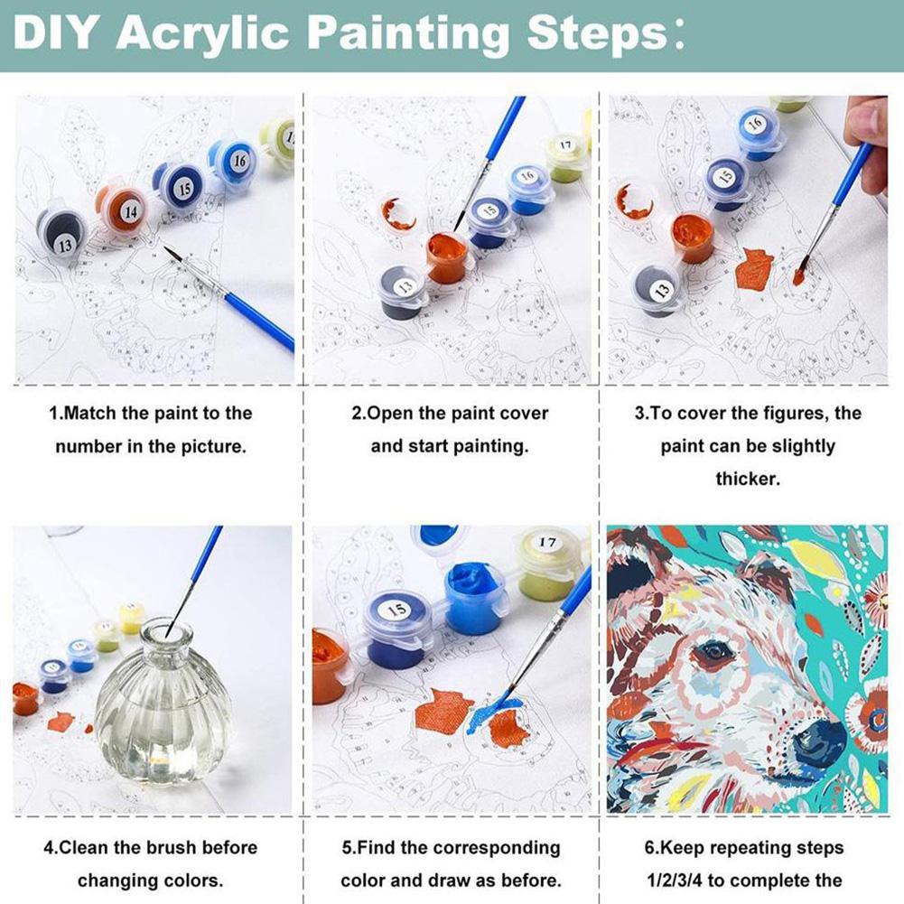 DIY Paint by Numbers Kit for A - огляд і ціна Art Craft Number