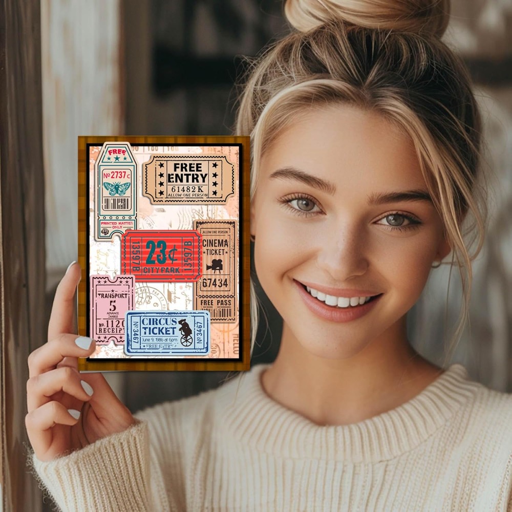 Vintage Ticket Clear Stamp for - огляд і ціна Rubber Stamp Blank