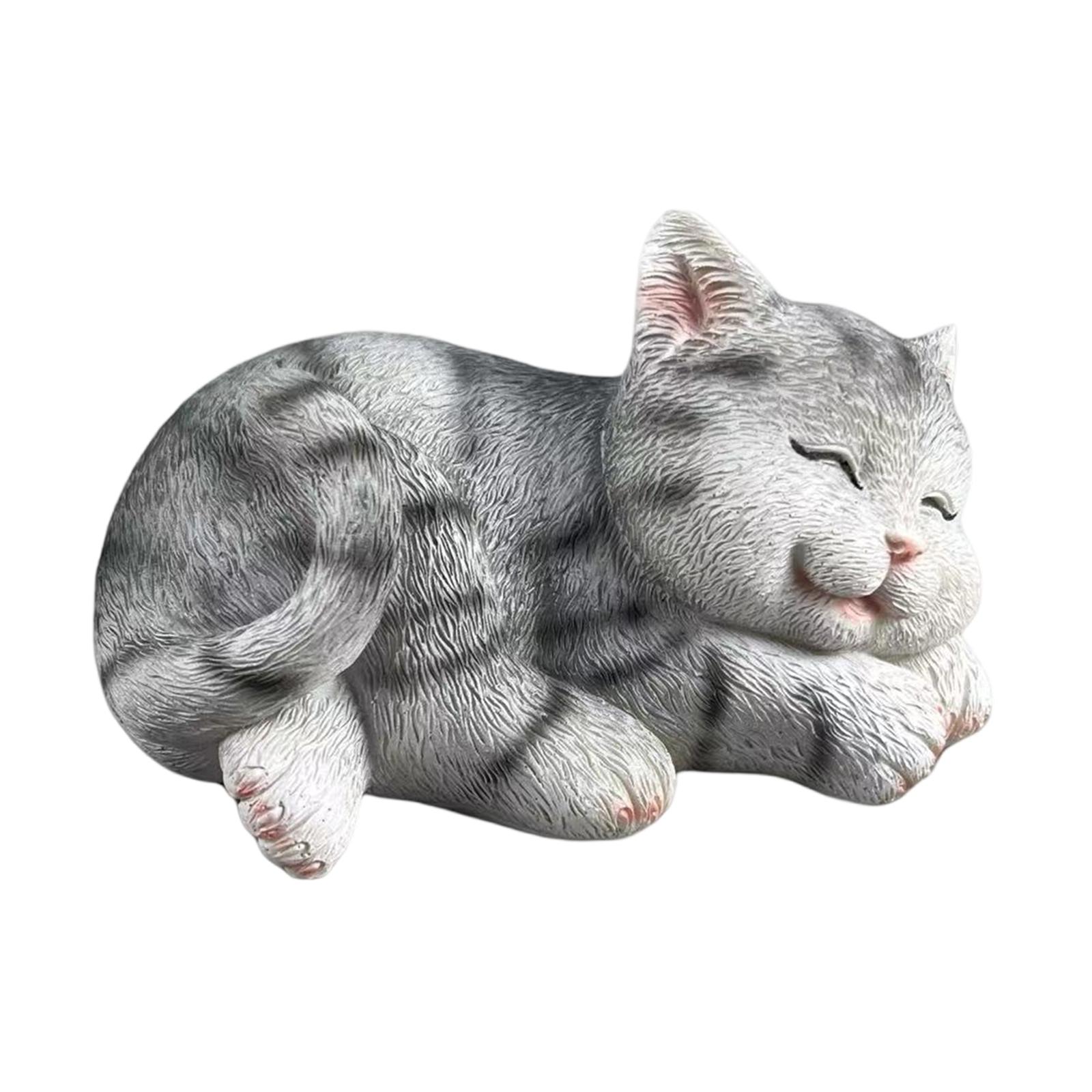 Cat Figurine Garden Statue Cre - огляд і ціна Art Craft Cat