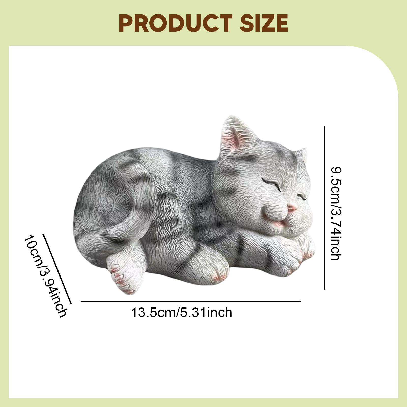 Cat Figurine Garden Statue Cre - огляд і ціна Art Craft Cat